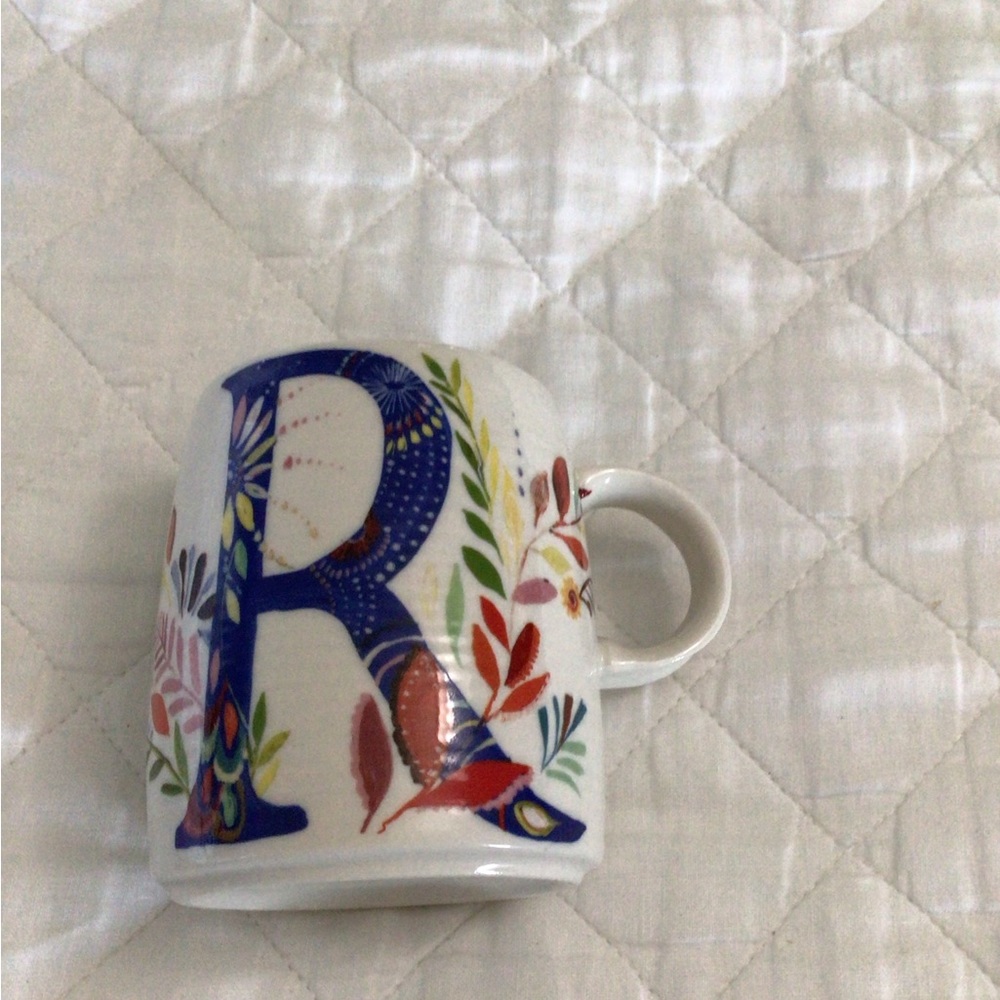 Letter “R” Mug designed by Starla M. Halfmann for Anthropologie